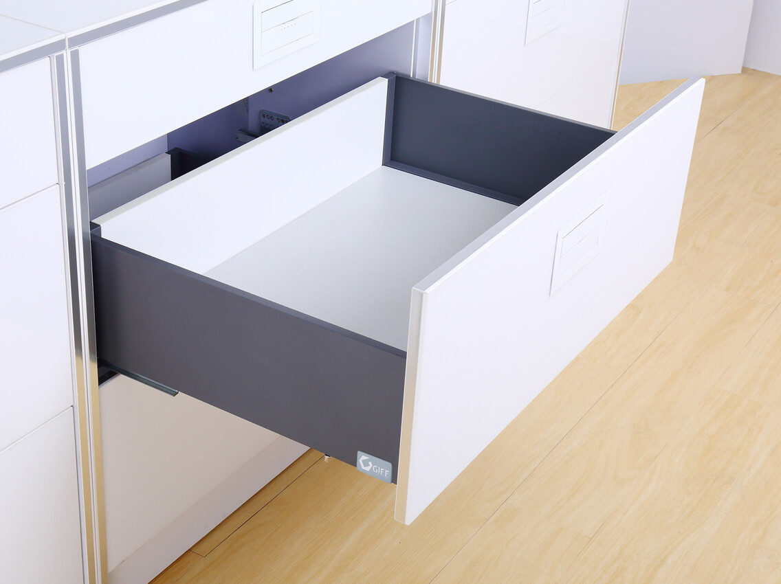 Висувний ящик FlatBox L=450 H=116 графіт GIFF PRIME