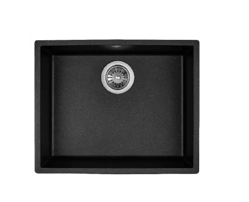 Мийка GRANADO Under top Max Black shine (563х435х210)