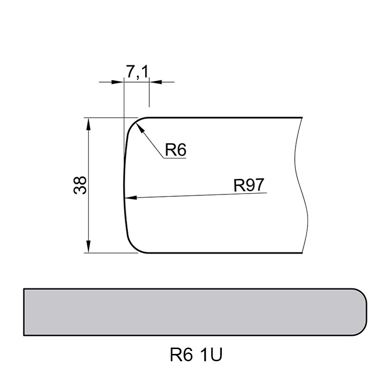 L151 Дуб Манчестер 1U R6  38х4200х600мм