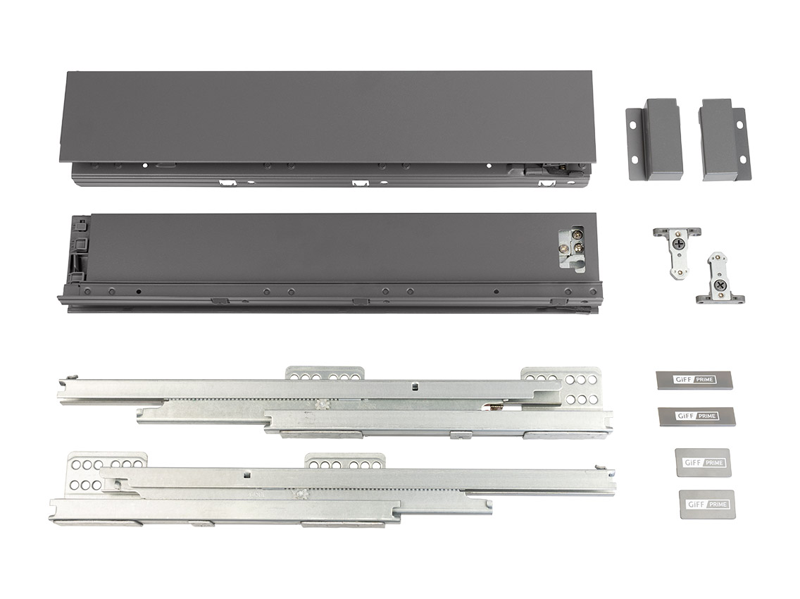 Висувний ящик FlatBox L=450 H=84 графіт GIFF PRIME